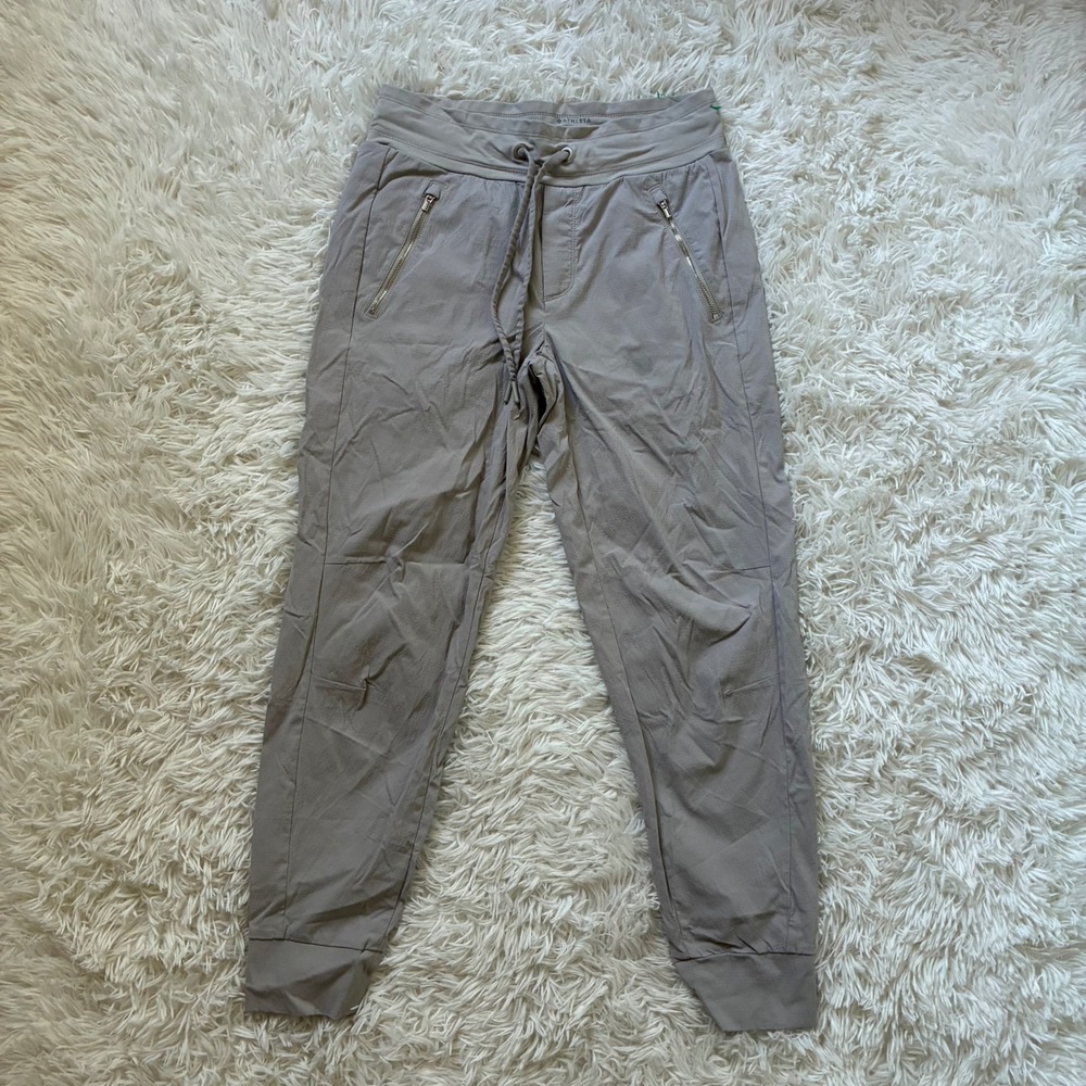 Athleta Trekkie North Jogger Gray Taupe Performance  Hiking Pants Womens Size 4